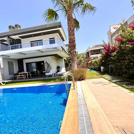 In A Modern With A Private Pool In Cesme