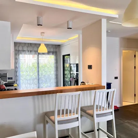 In A Modern With A Private Pool In